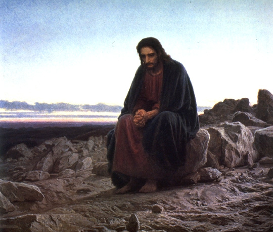 N.I.K.Christ in the Wilderness,Tretyakov Gallery,Moscow